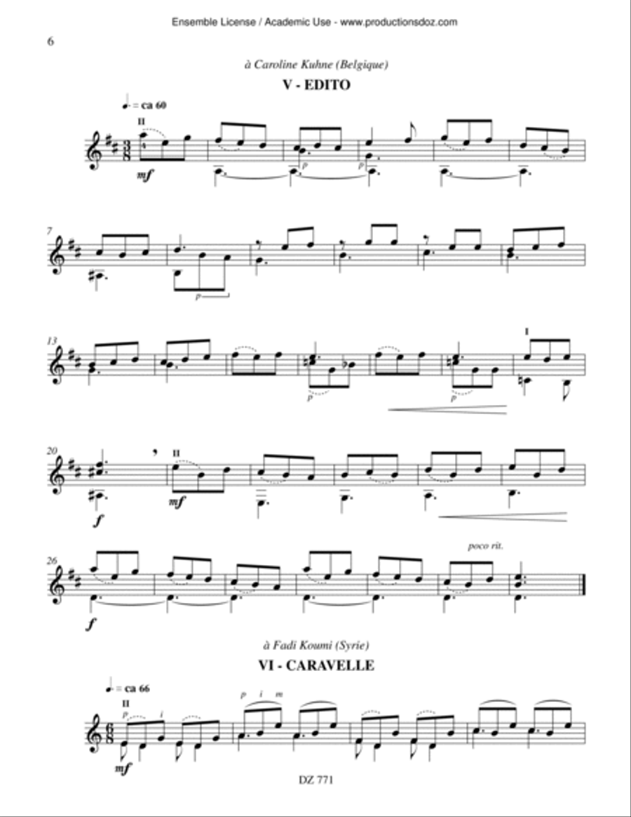 Imaginaire 9 Imaginaire 9 Classical Guitar scores gallery preview page 6