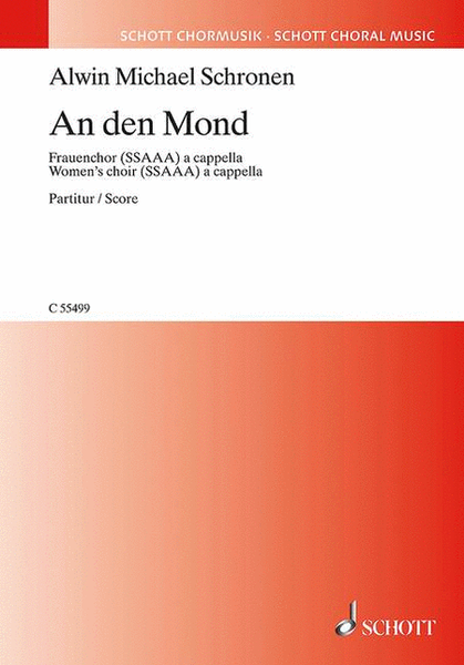 An Den Mond Ssaaa A Cappella, German