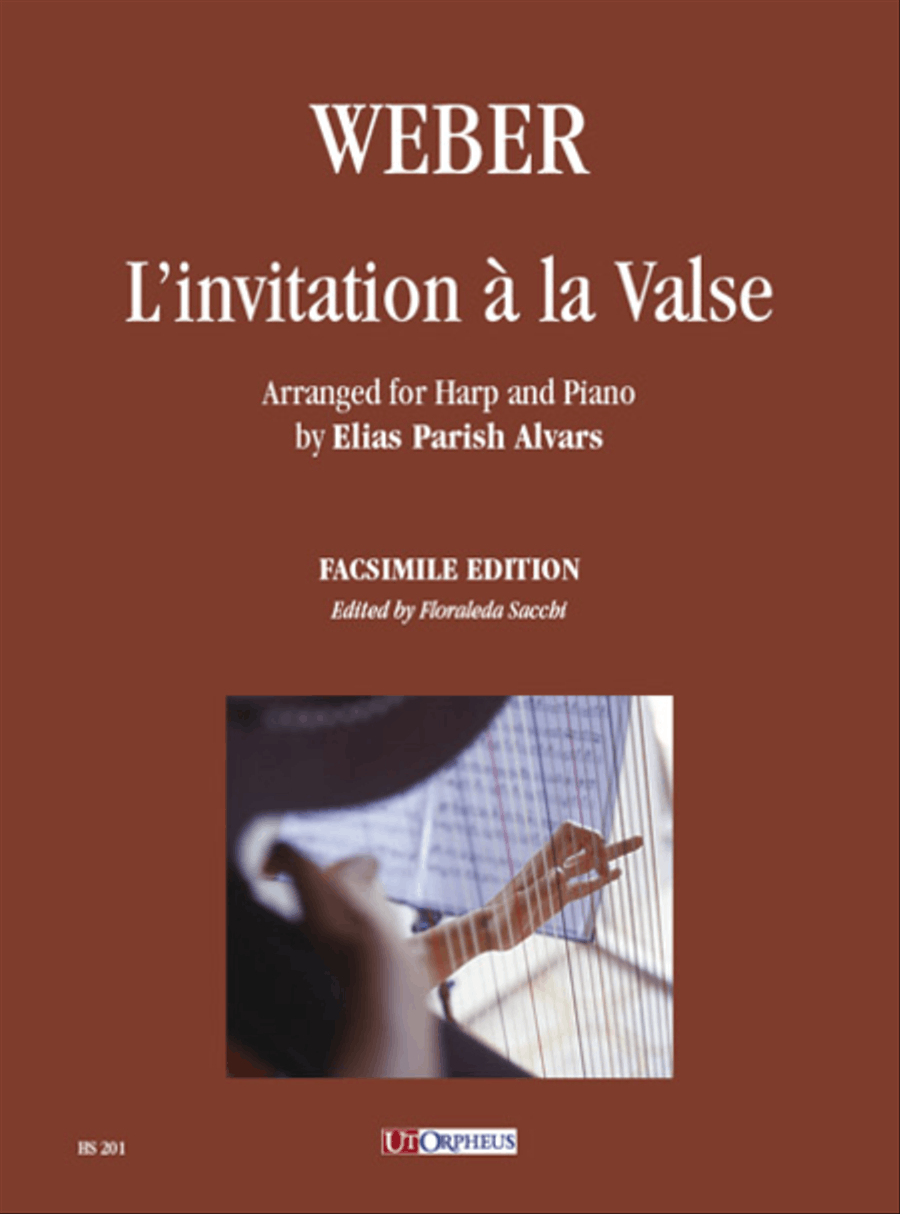 L’invitation à la Valse arranged for Harp and Piano by Elias Parish Alvars. Facsimile Edition Harp scores gallery preview page 1
