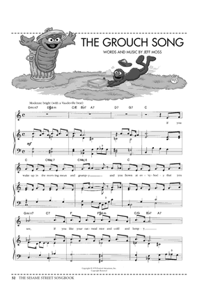 Book cover for The Grouch Song (from Sesame Street)
