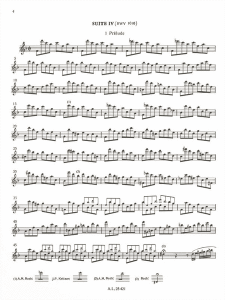 Six Suites For Recorder (volume 2), Transcribed By Jean-claude Veilhan