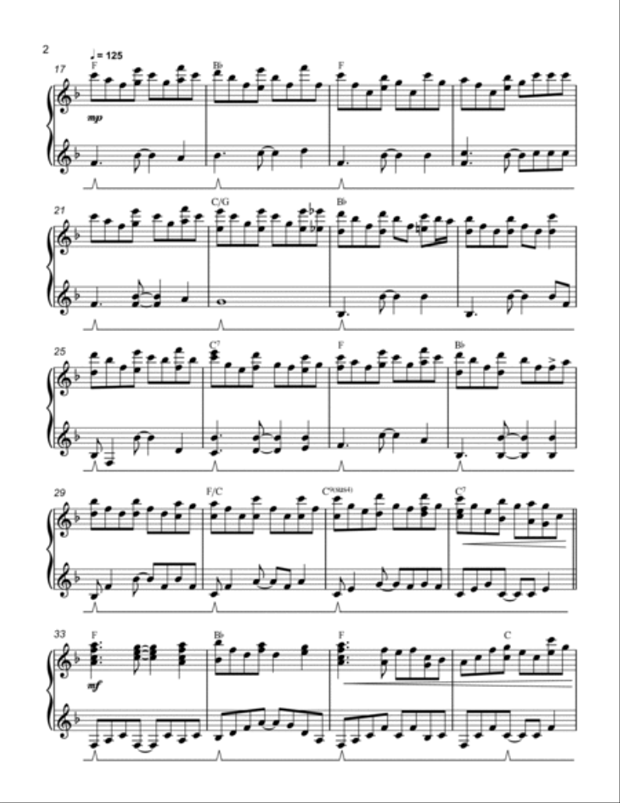 Thunder Road Piano Solo scores gallery preview page 2
