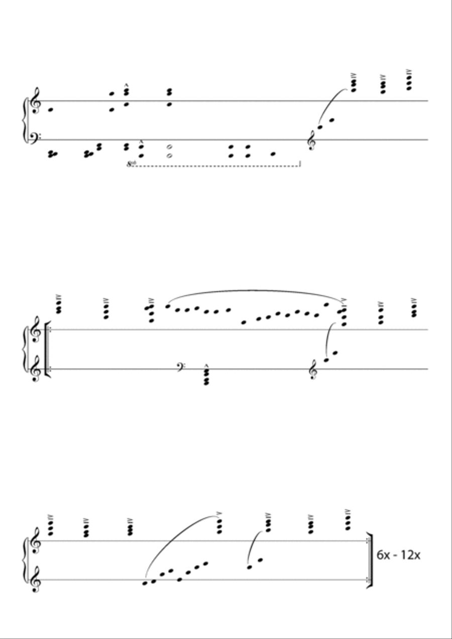 SONIC CONFLICT for keyboard, electronics and visuals Piano Solo scores gallery preview page 6