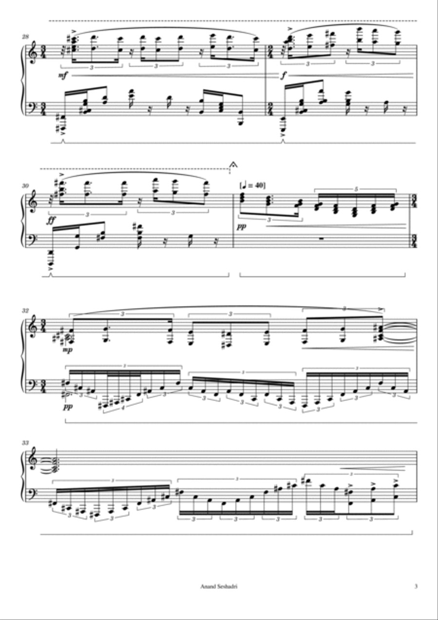 Naan Yaar (Who am I?) Piano Solo scores gallery preview page 3