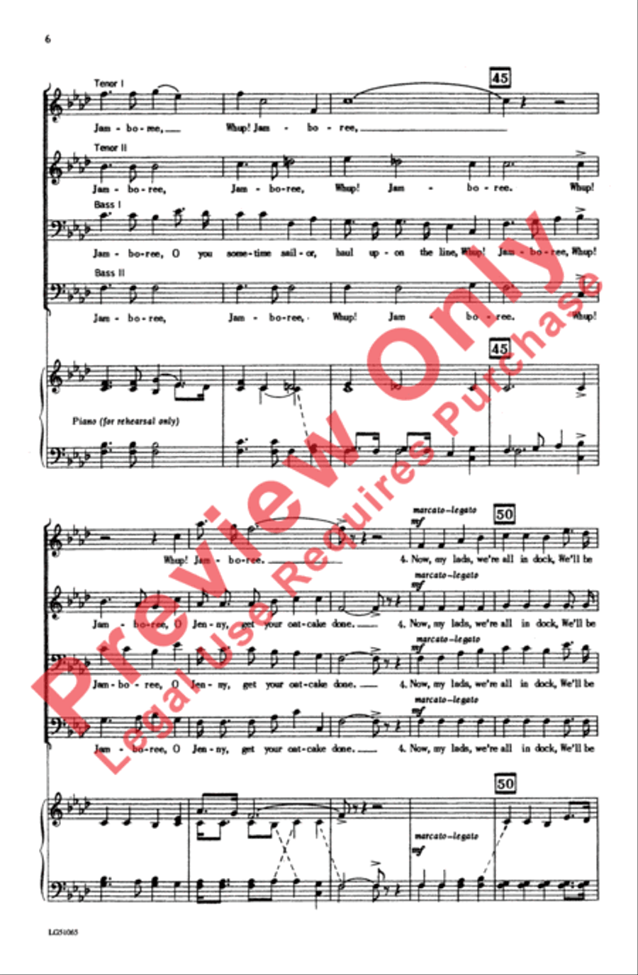 Whup! Jamboree Men's Choir scores gallery preview page 6