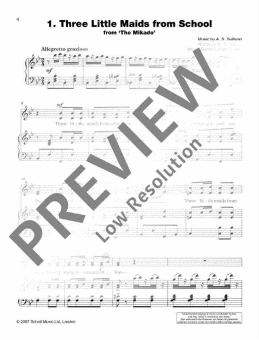 Best of Gilbert and Sullivan Voice scores gallery preview page 5