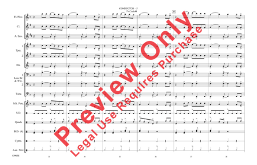 Steal My Girl Marching Band scores gallery preview page 6