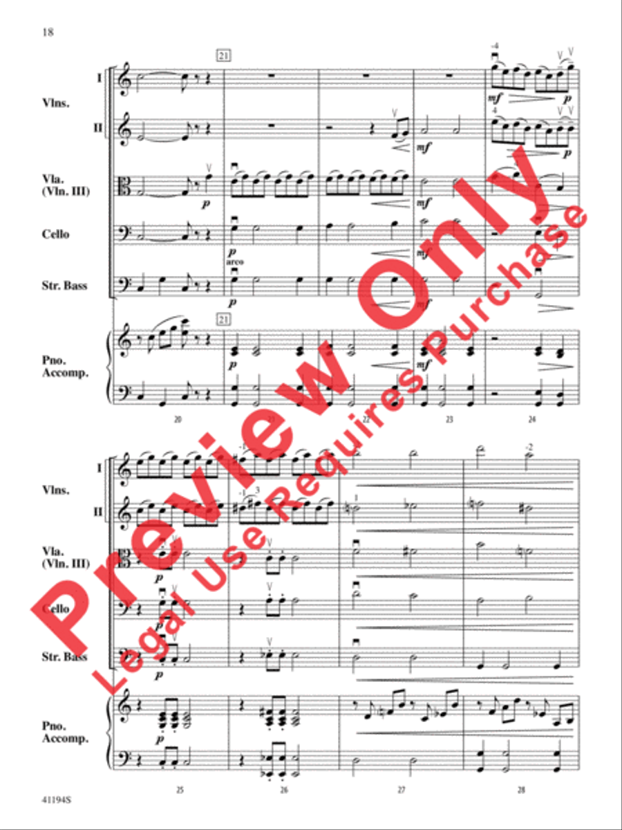 The Wizard of Oz, Suite from String Orchestra scores gallery preview page 19