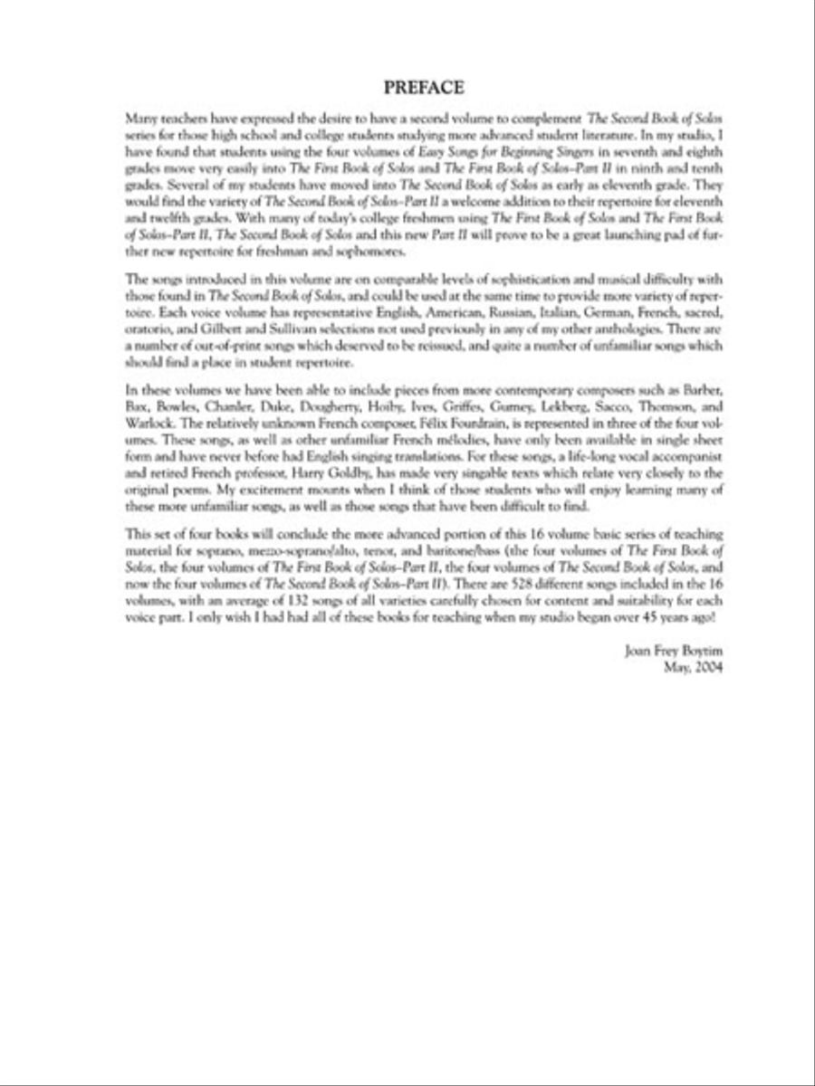 The Second Book of Baritone/Bass Solos Part II Bass Voice scores gallery preview page 4