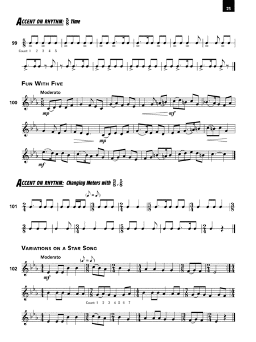 Accent on Achievement, Book 3 Concert Band Methods scores gallery preview page 4