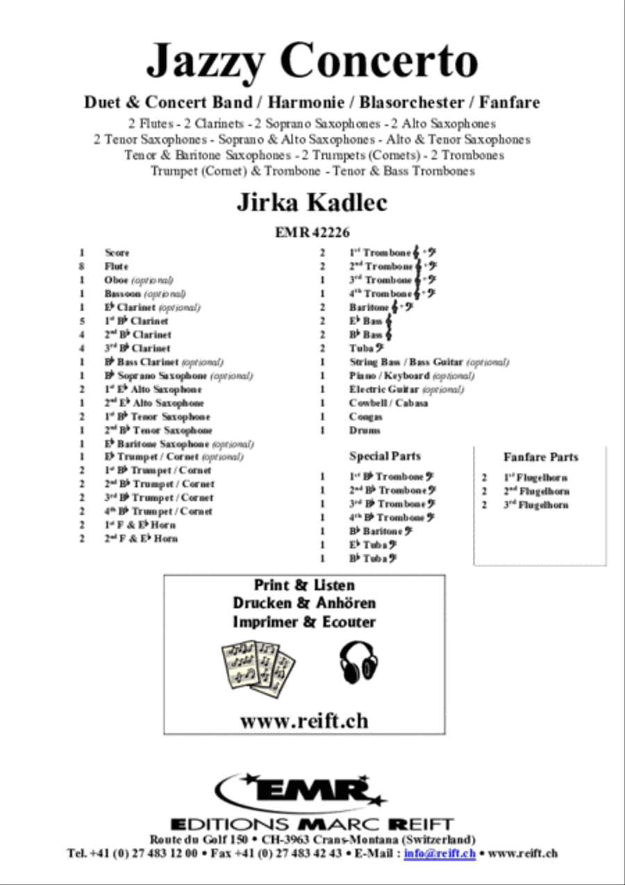 Jazzy Concerto Concert Band scores gallery preview page 2