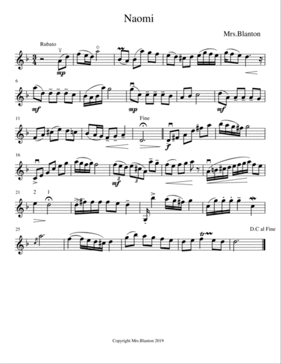 Espressione No.1 Violin Solo scores gallery preview page 1
