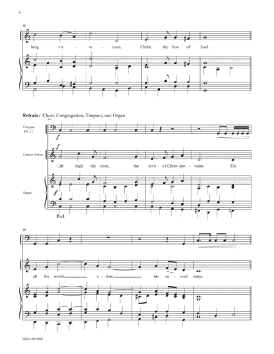 Lift High the Cross Choir scores gallery preview page 4
