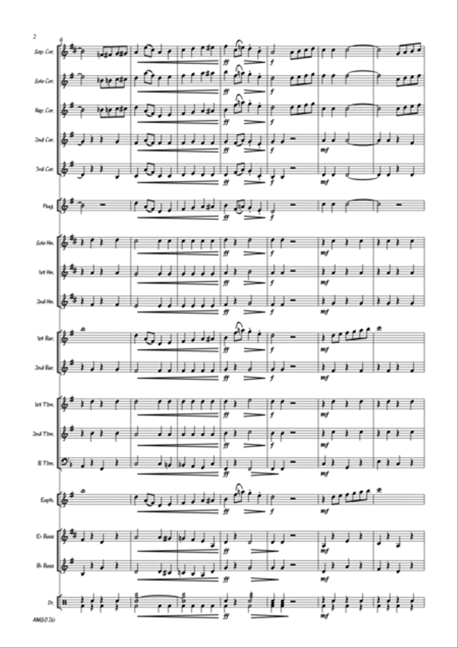 Post Dispatch - Brass Band March Brass Band scores gallery preview page 4