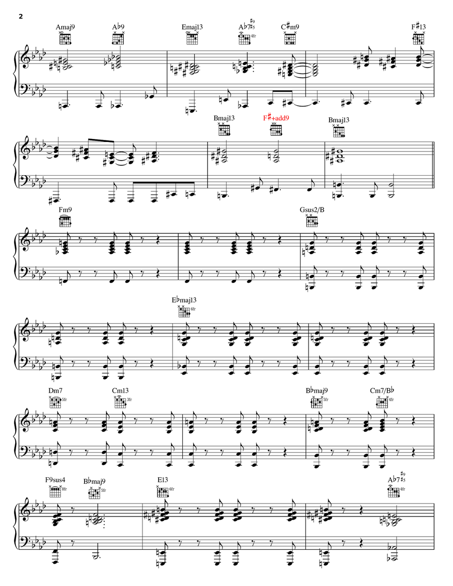 True Companion Piano, Vocal, Guitar scores gallery preview page 2