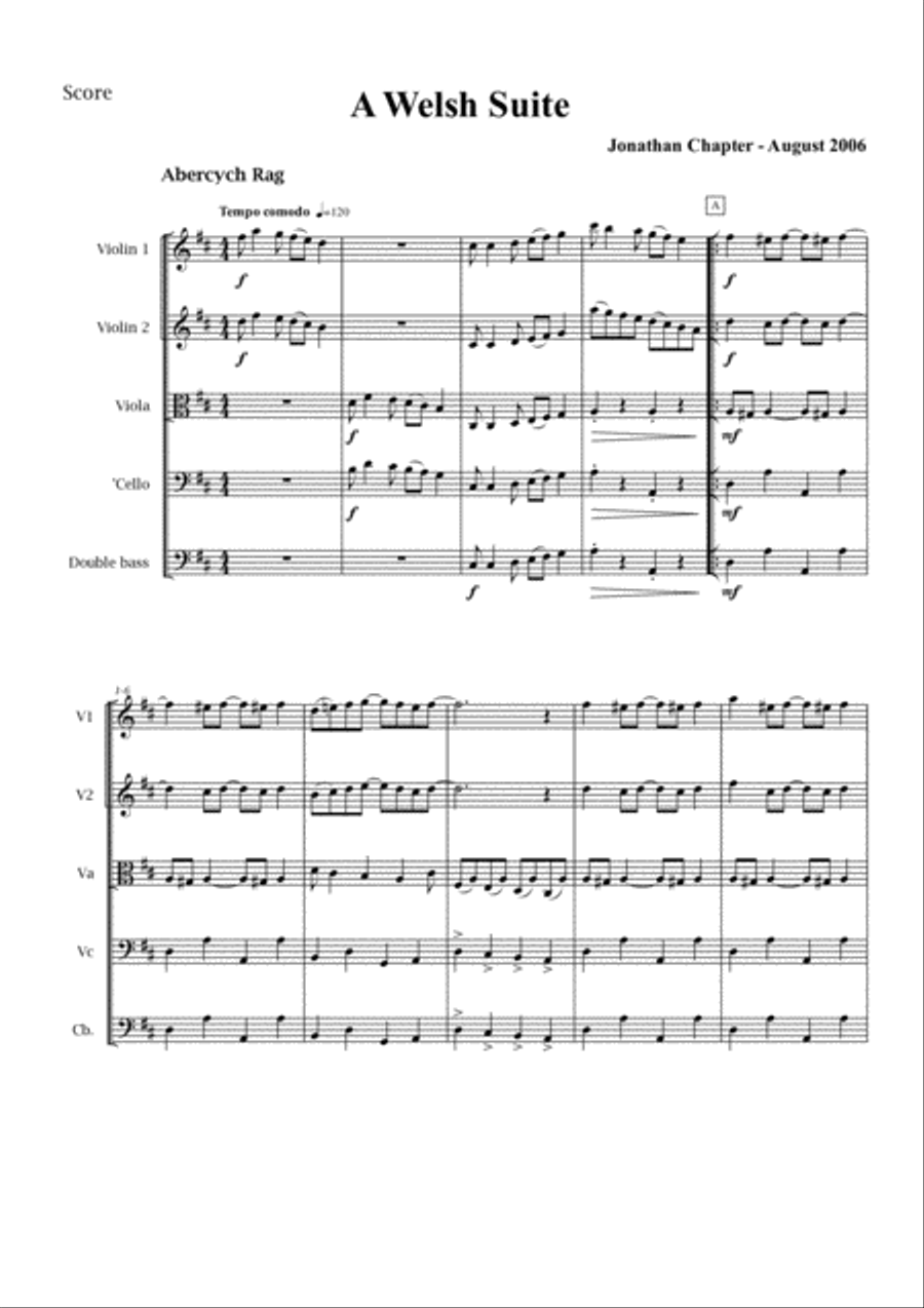 A Welsh Suite A Welsh Suite String Orchestra scores gallery preview page 3