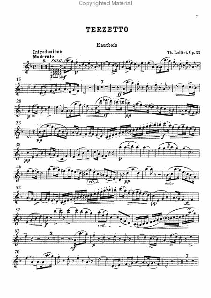 Terzetto, Op. 22 Clarinet scores gallery preview page 4