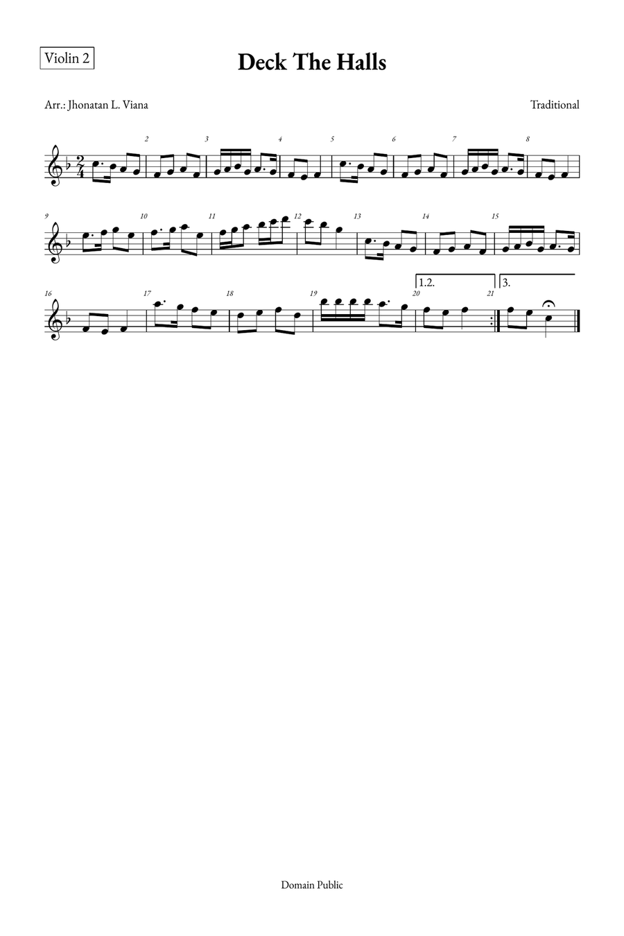 Deck The Halls String Quartet scores gallery preview page 4