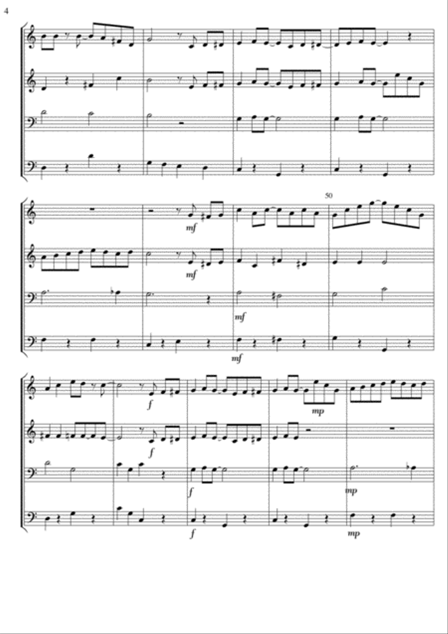 The Entertainer (Scott Joplin) Ragtime for flexible ensemble arranged by David Catherwood Concert Band scores gallery preview page 4