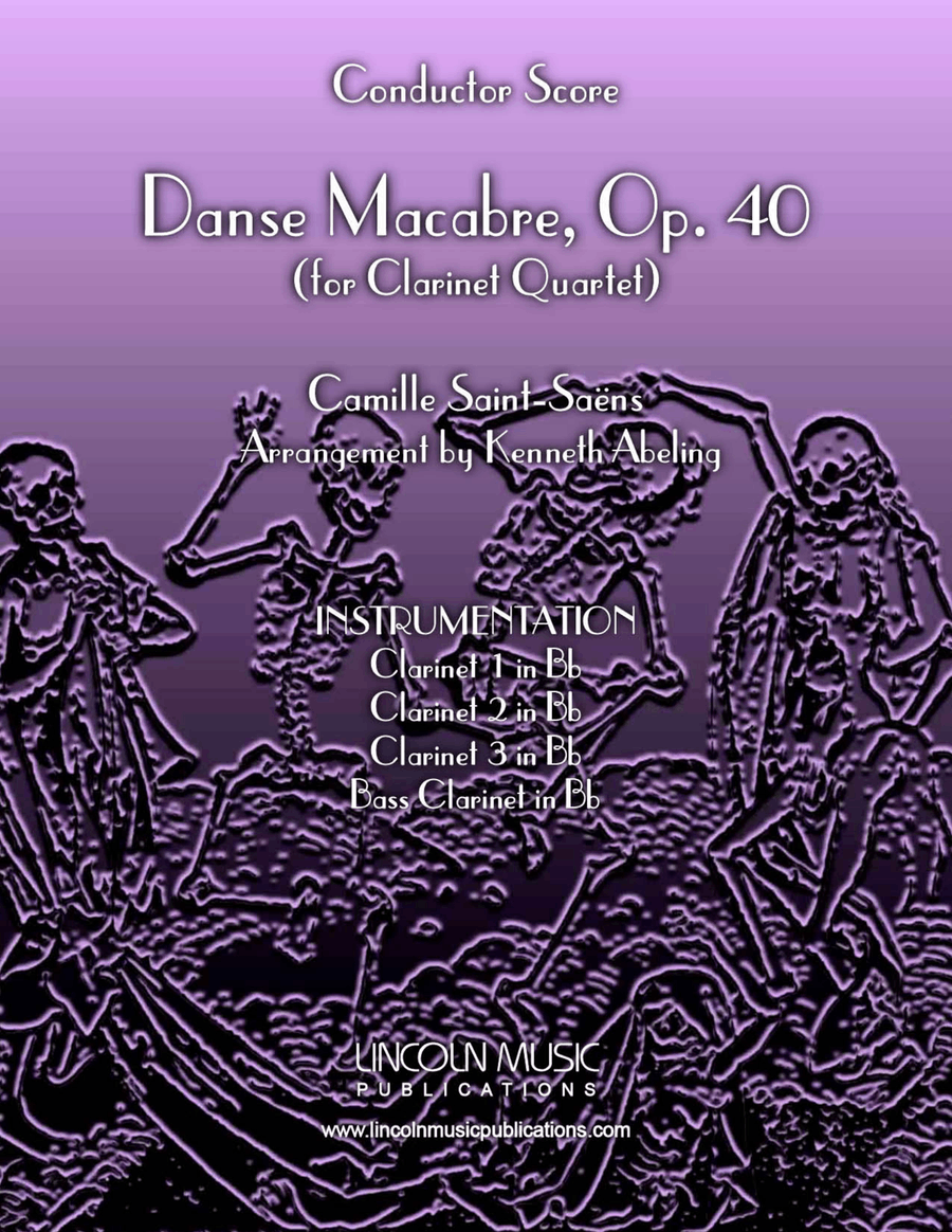 Danse Macabre (for Clarinet Quartet) Clarinet Quartet scores gallery preview page 1