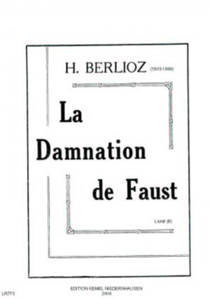 Book cover for La damnation de Faust