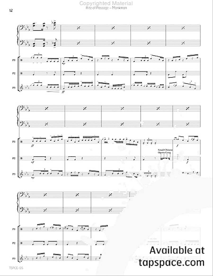 Rite of Passage Percussion Ensemble scores gallery preview page 15