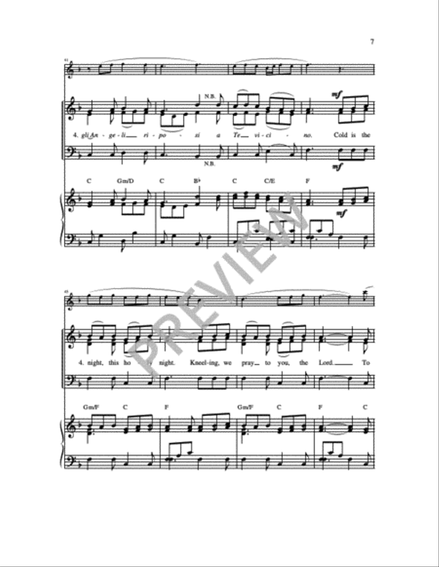 You Come Down From the Heavens 4-Part scores gallery preview page 5