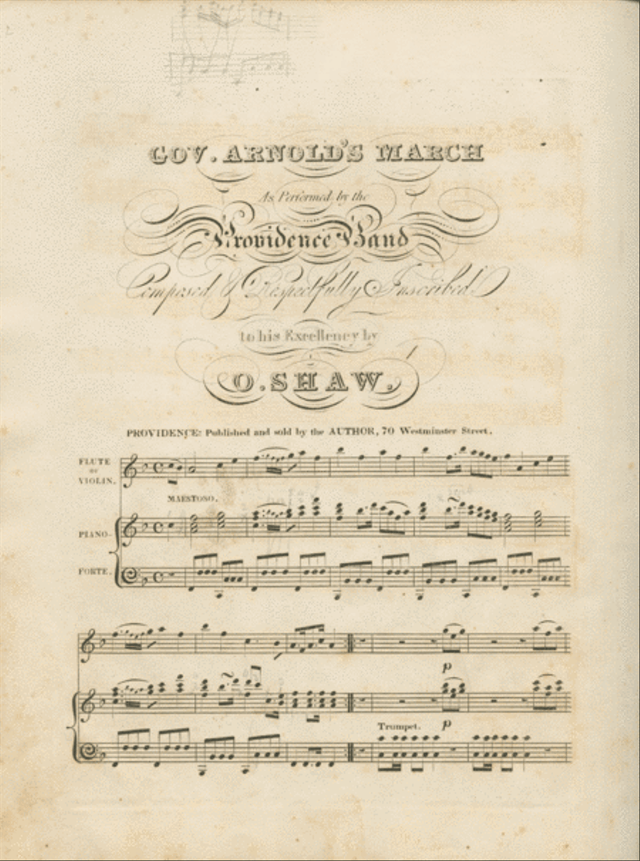 Gov. Arnold's March Flute scores gallery preview page 1
