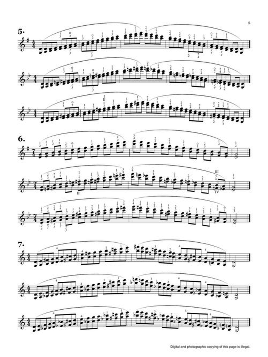 The Heifetz Scale Book for Violin Violin Solo scores gallery preview page 6