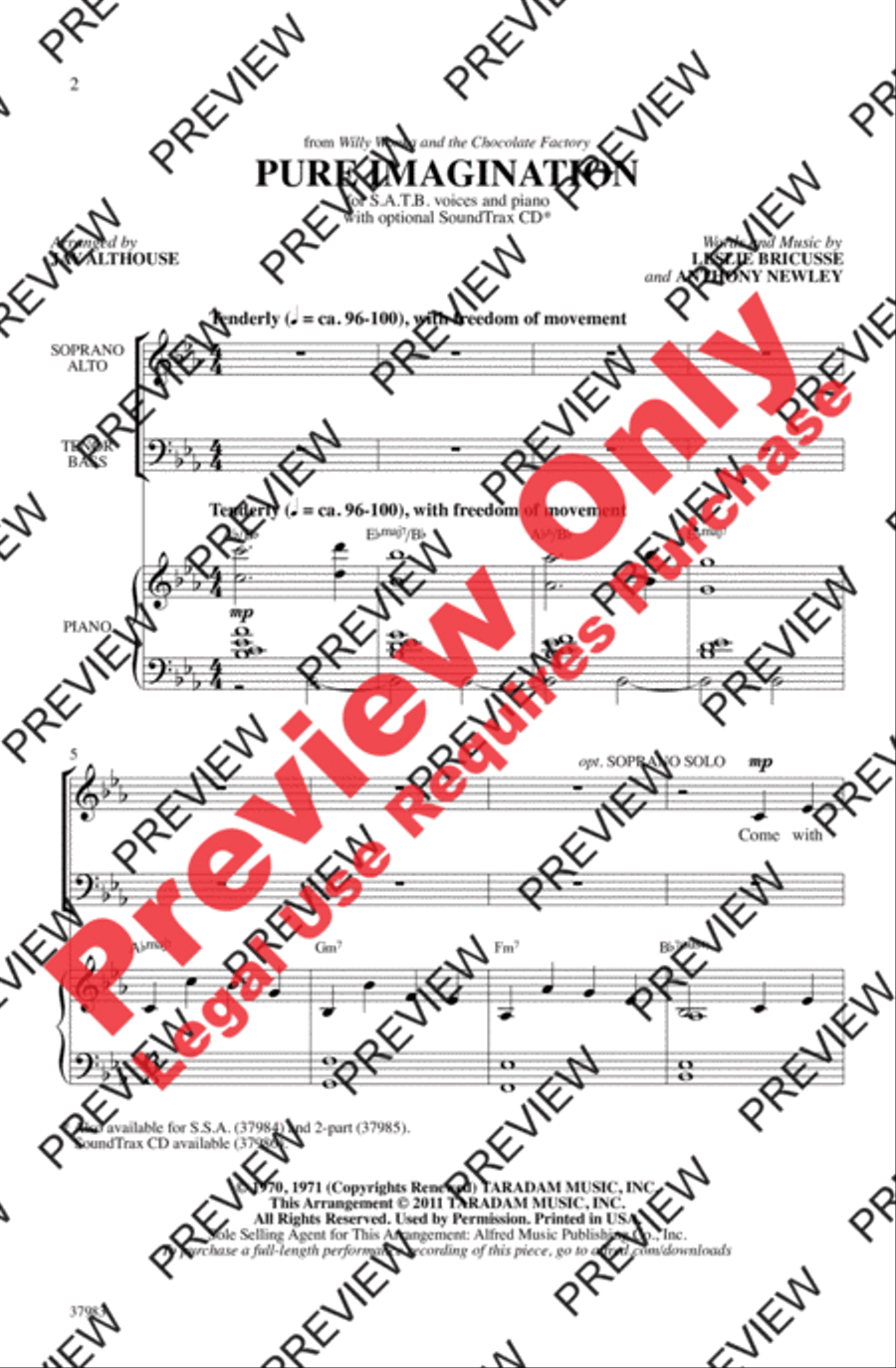 Pure Imagination Pure Imagination 4-Part scores gallery preview page 2