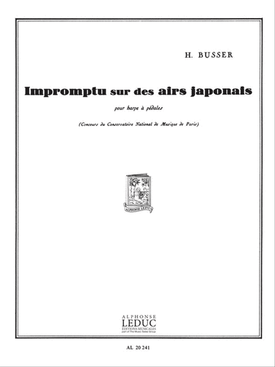 Impromptu sur des Aires Japonais Harp scores gallery preview page 1