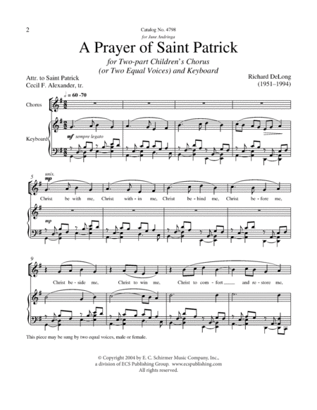 A Prayer of St. Patrick (Downloadable)