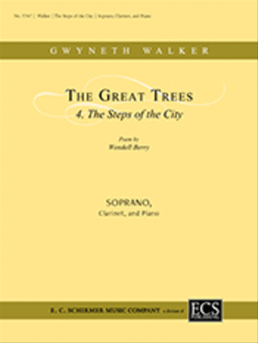 The Great Trees: 4. The Steps of the City Soprano Voice scores gallery preview page 1