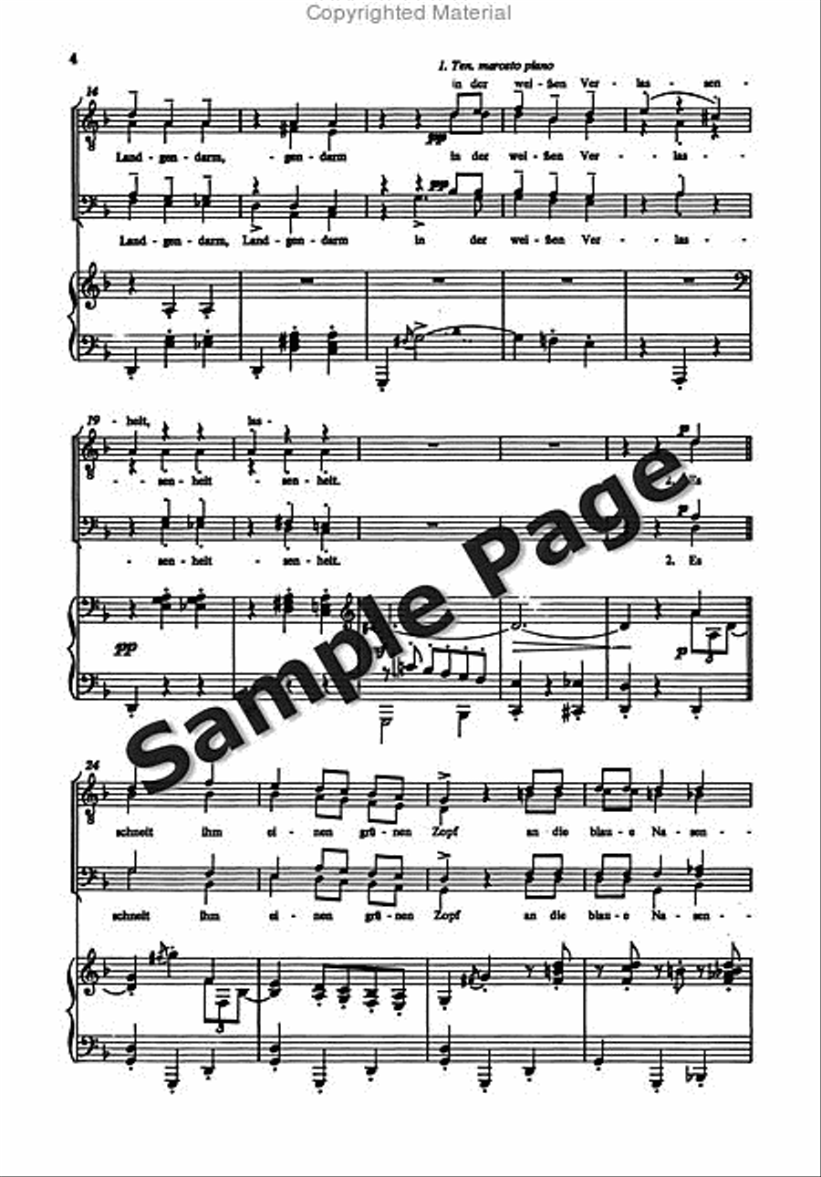 Erkalteter Landsknechte TTBB scores gallery preview page 5