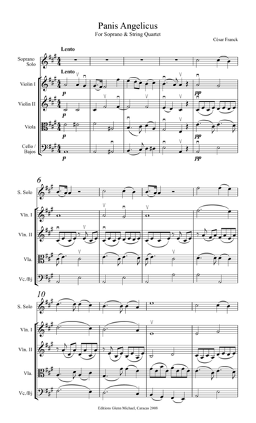 Franck, Panis Angelicus for Soprano & String Quartet image number null