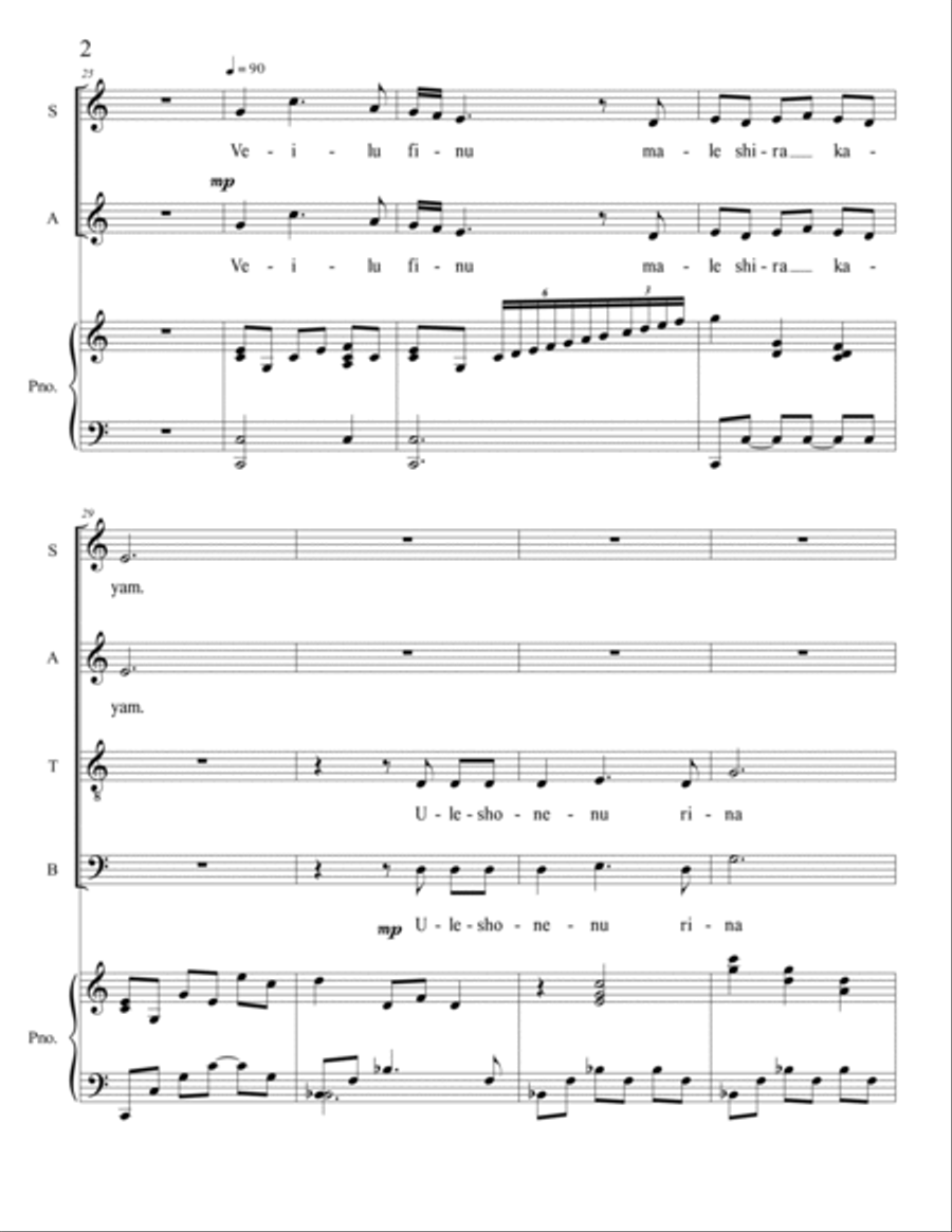 Veilu Finu 4-Part scores gallery preview page 2
