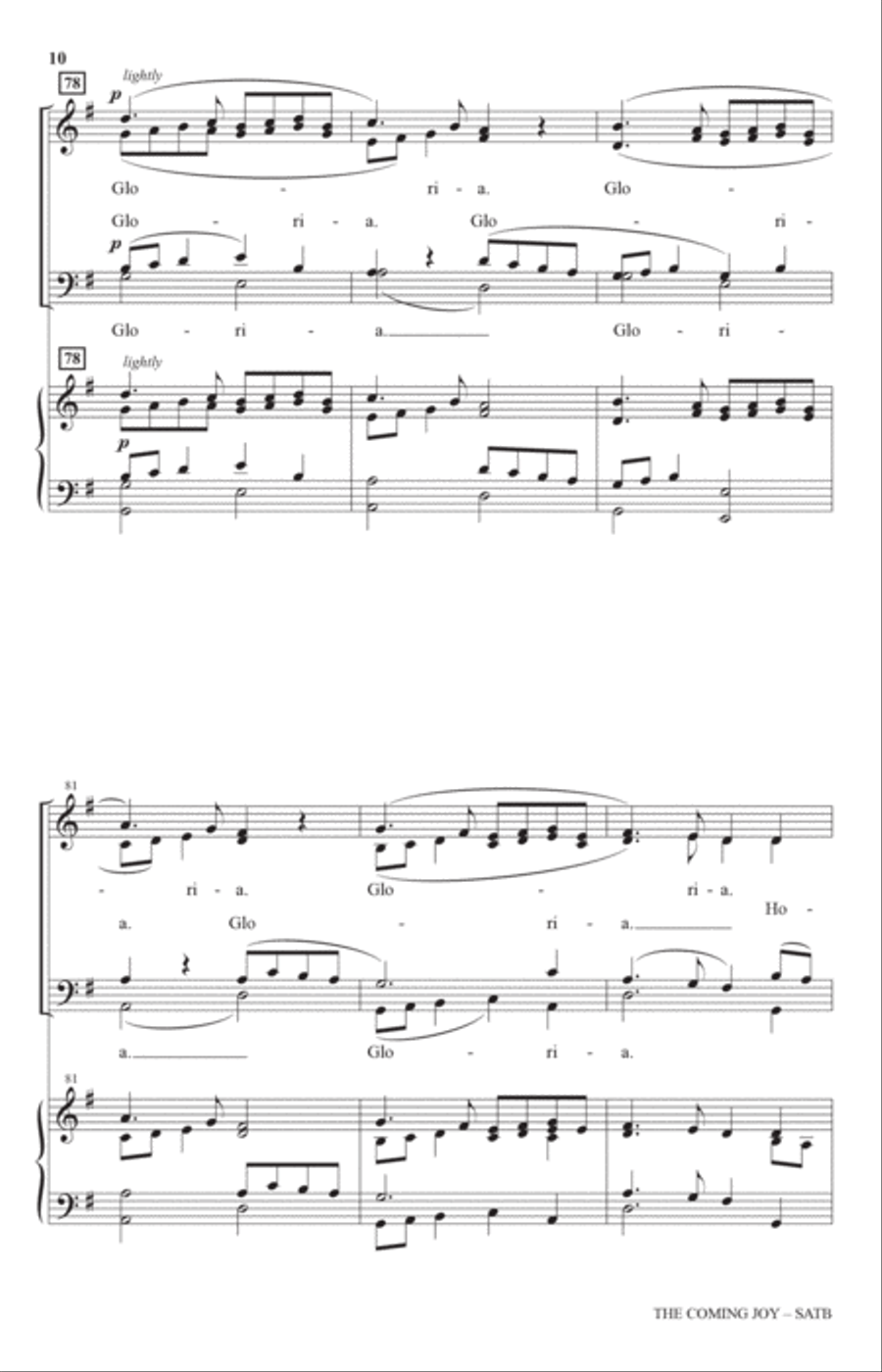 The Coming Joy 4-Part scores gallery preview page 9