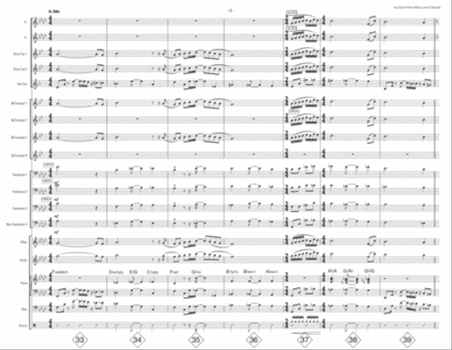 You Don't Know What Love Is Large Ensemble scores gallery preview page 6
