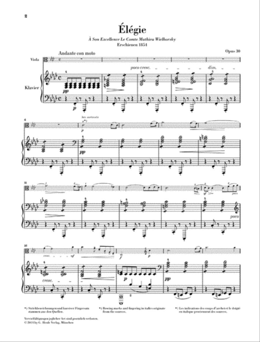 Élégie Op. 30 Piano Accompaniment scores gallery preview page 2