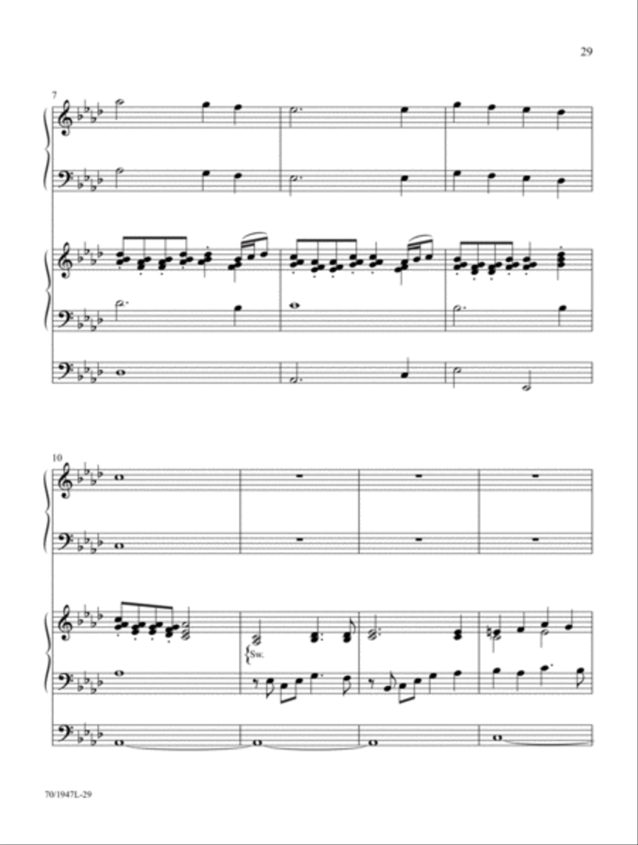 Begin the Song of Praise! Organ scores gallery preview page 15