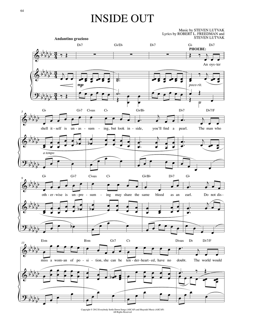 Inside Out Piano, Vocal scores gallery preview page 1