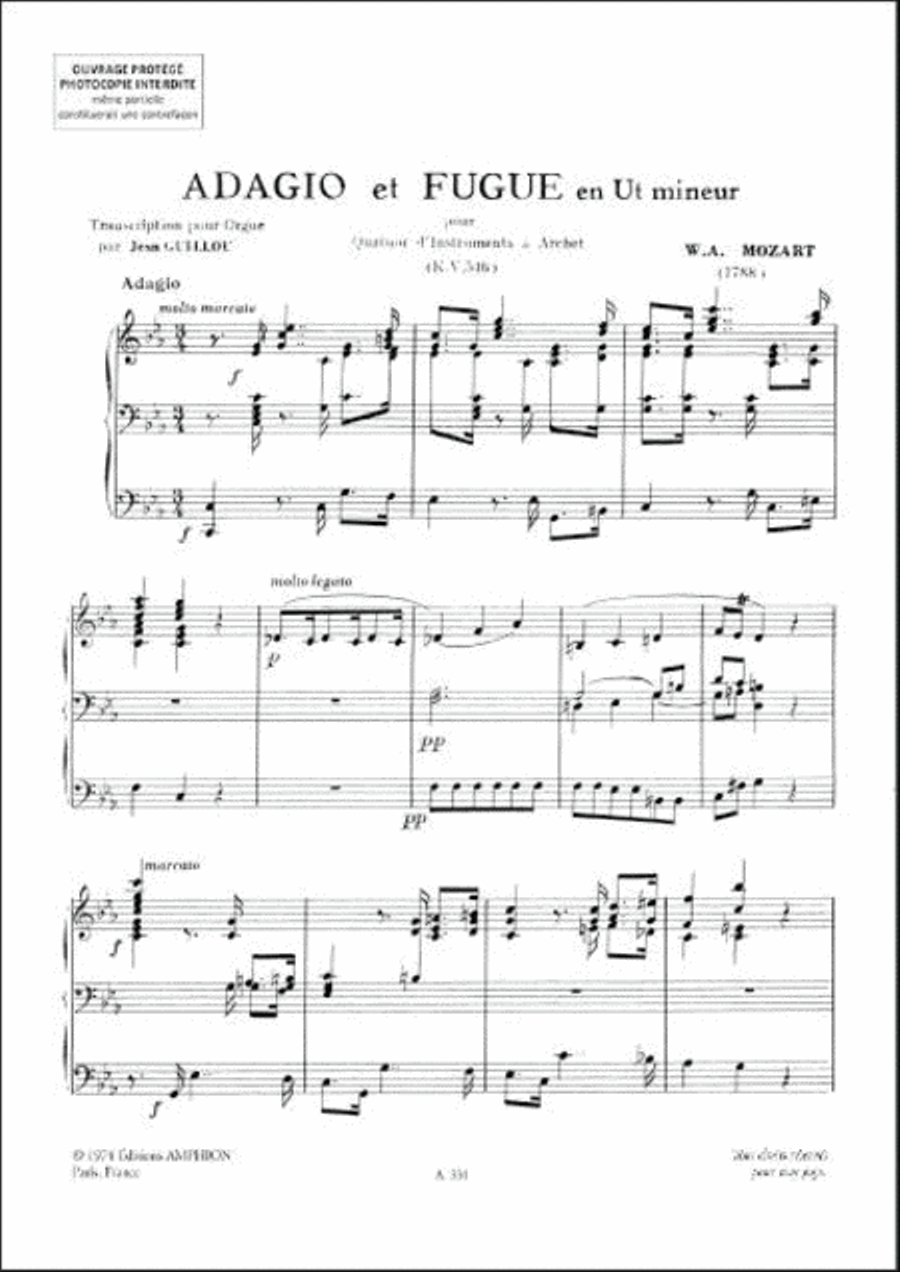 Adagio et Fugue Adagio et Fugue Harmonium scores gallery preview page 2