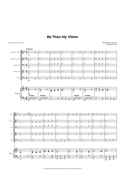 Be Thou My Vision - String Quintet (With Piano Accompaniment) image number null