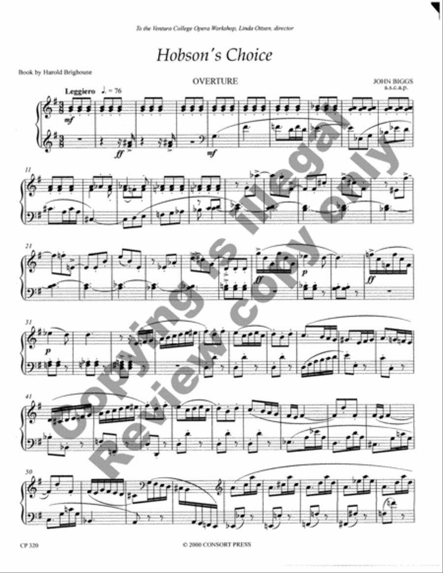 Hobson's Choice Chamber Orchestra scores gallery preview page 5