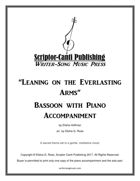 Leaning on the Everlasting Arms - Bassoon image number null