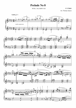 Prelude in E♭ minor and Fugue in D♯ minor BWV 853