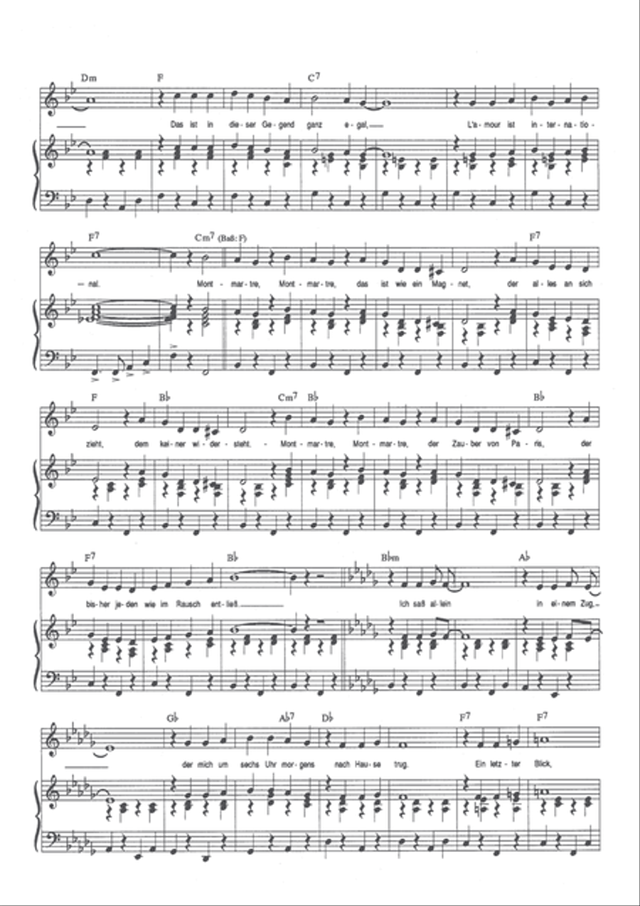 Montmartre, Montmartre Montmartre, Montmartre Voice scores gallery preview page 4