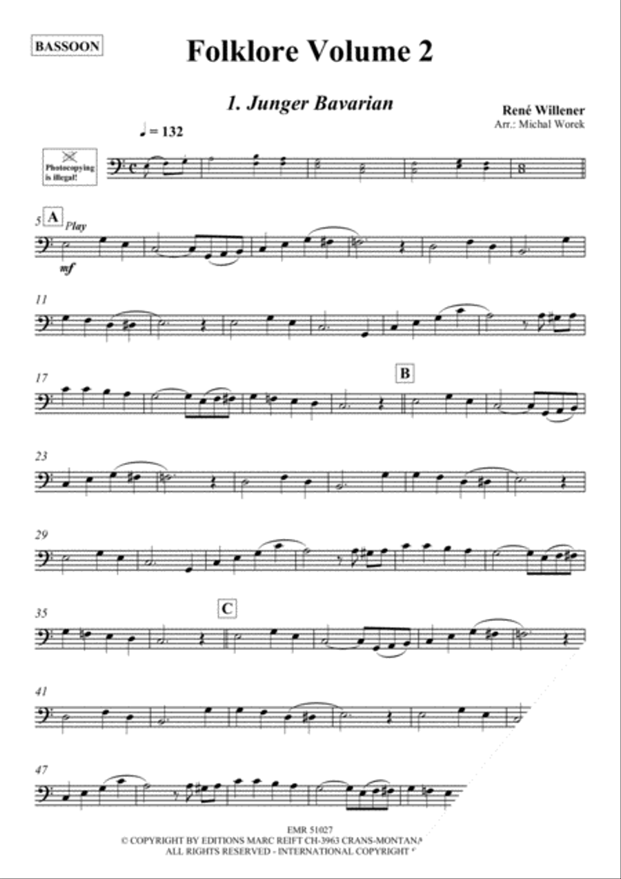 Folklore Volume 2 Folklore Volume 2 Bassoon Solo scores gallery preview page 3