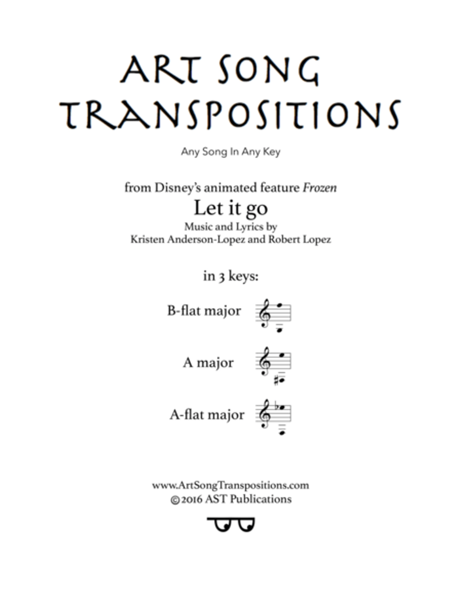 Let It Go (from Frozen) Voice scores gallery preview page 1