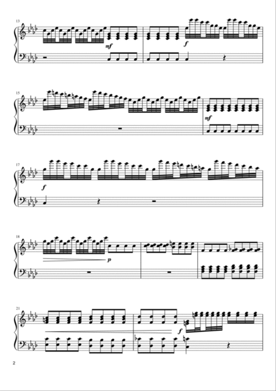Winter (from The Four Seasons) - Piano Solo Piano Solo scores gallery preview page 2